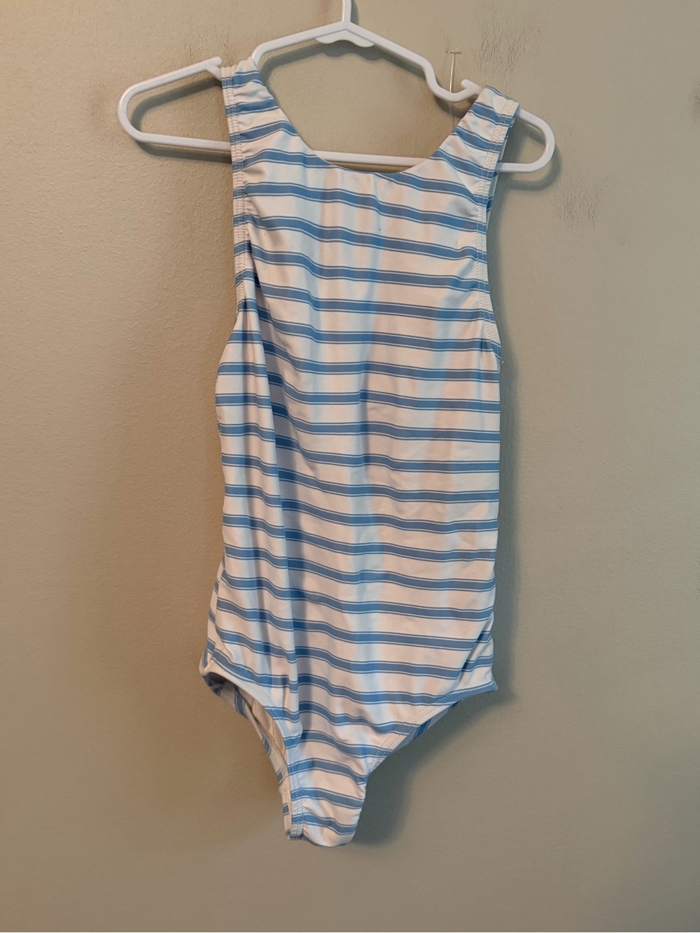 Minnow Striped Blue & White One-Piece Swimsuit